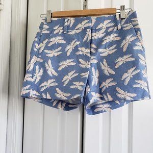 NWT Loft Riviera Dragonfly print shorts 00P Petite